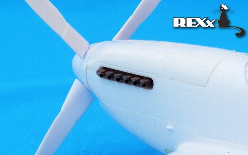 Exhaust pipes for P-51B,C,D without fairing Airplane ICM, Tamiya 1/48 REXx 48006 - Picture 12 of 12