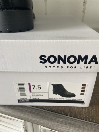 NEW Sonoma Cilantro Women's Ankle Boots, BLACK, Size 7.5 NIB Memory Foam - Picture 7 of 7