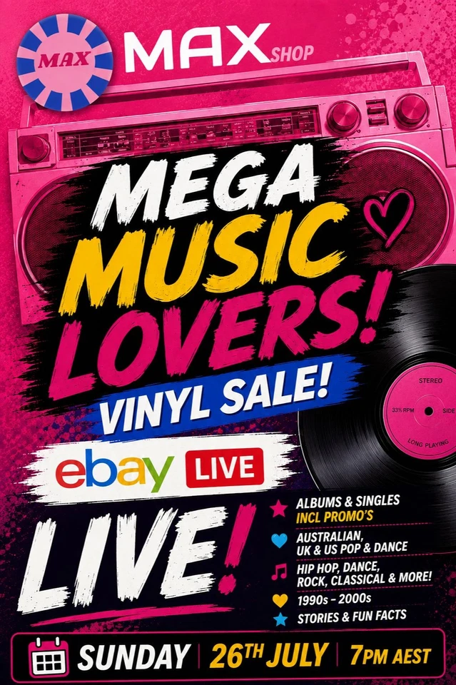 Music Vinyl Records Albums & Singles Auctions from $1 inc Promos