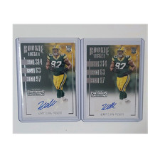 Panini Kenny Clark 2016 Contenders Rookie Ticket Auto Packers NFL Card Lot (2)