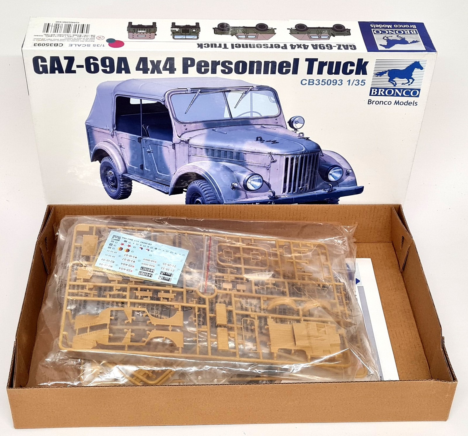 Bronco Models 1/35 Gaz-69A 4X4 Personnel Truck WW2 Build Kit 35093