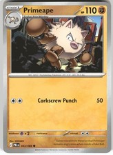 Carta Comune Primeape #043/084 ME05: Pokémon Nero Pece TCG Near Mint