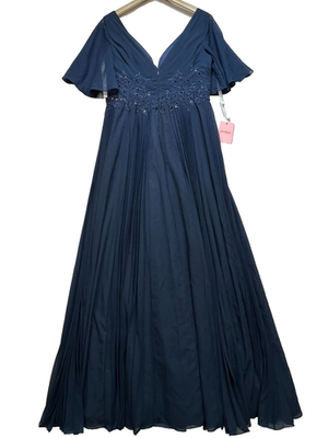 JJs House Womens Mother Of Bride Gown Flowy Sleeve Size 12 Dark Navy Embellish | eBay JJs House Womens Mother Of Bride Gown Flowy Sleeve Size 12 Dark Navy Embellish | eBay
