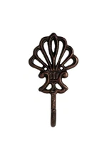 Fleur De Lis Wall Hook Cast Iron Key Towel Coat Hanger Rustic Copper Finish