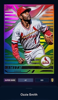 [DIGITAL CARD] TOPPS Bunt 2024 OZZIE SMITH STANDOUTS RAINBOW AWARD, CARDINALS