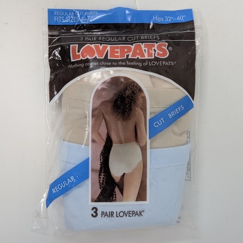 De colección LovePats Calzoncillos Corte Regular Bragas Ropa Interior 3 Pares Talla 4-7 EE. UU. Nuevo