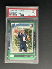 2024 Panini Donruss Optic-Rated Rookie Drake Maye #229 Green Velocity Prizm (RC)