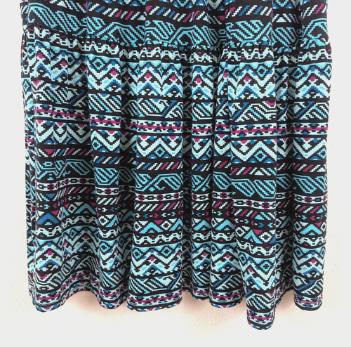Maxi Falda Lularoe Talla L Amapola en Niveles Azteca Estampado Multicolor 2965 - Imagen 3 de 6