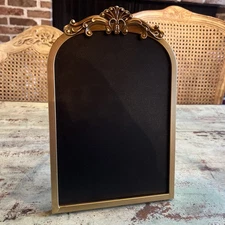 Kirklands Gold Gilt Brass Standing Easel Picture Frame 8"X12"