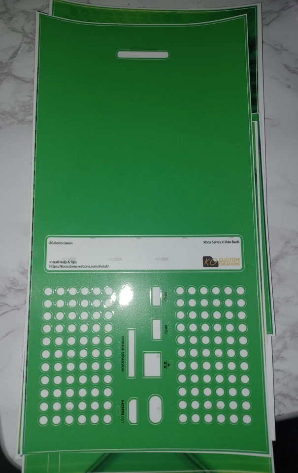 Envoltura de vinilo retro verde Xbox Series X Foto 2 de 3