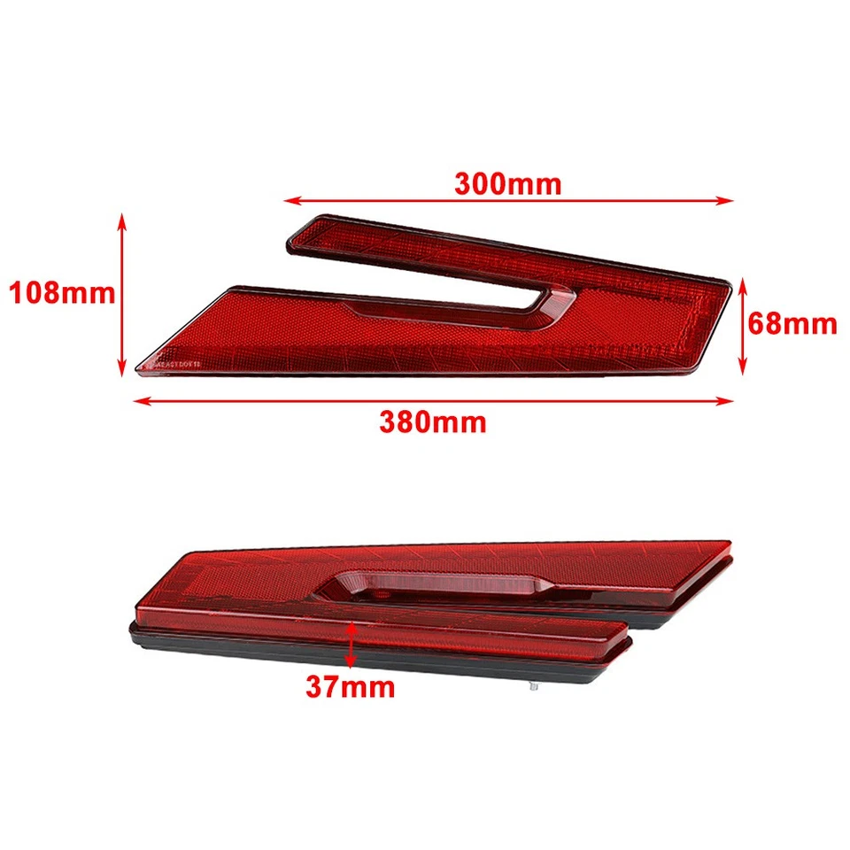 UTV LED Rear Brake Tail Lights For Polaris RZR PRO XP /4 2020-23 RZR PRO R 2022 - Image 2 of 4