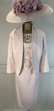 Phase Eight UK 18 Pink & Ivory Lace Dress & Jacket Wedding Mother Races Outfit