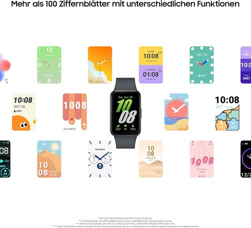 Samsung Galaxy Fit3 Smartwatch Fitness Tracker Aktivität Uhr Grau - Bild 7 von 14