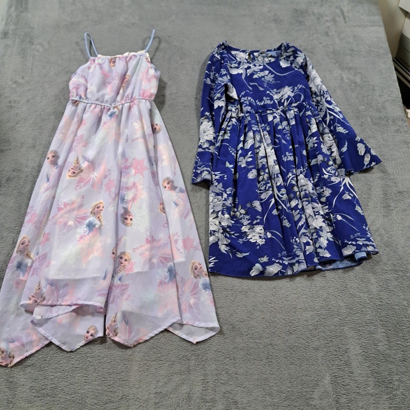 Bundle of 2 Kids Girls Clothing Dress Size 7Y Casual Outdoor