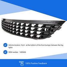 Fits Vauxhall Astra J Hatch 5Dr 10-12 Front Bumper Lower Grille No PDC Not GTC