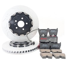 FOR AUDI RS3 8V FRONT TWO PIECE FLOATING BRAKE DISCS BREMBO PADS 8V0615301R
