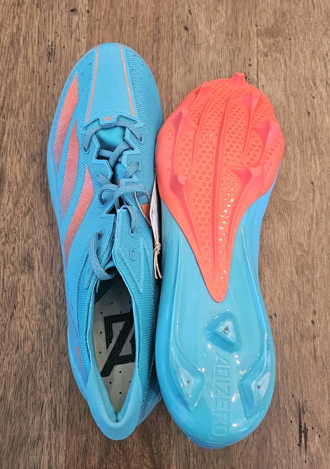 Adidas SM Adizero Electric Miami Dolphins Colorway Team PE Cleats Size 16 IH5032 thumbnail 5