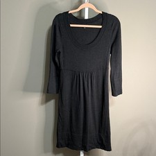 Banana Republic Black Knit Women's Dress Size Small 3/4 Sleeve