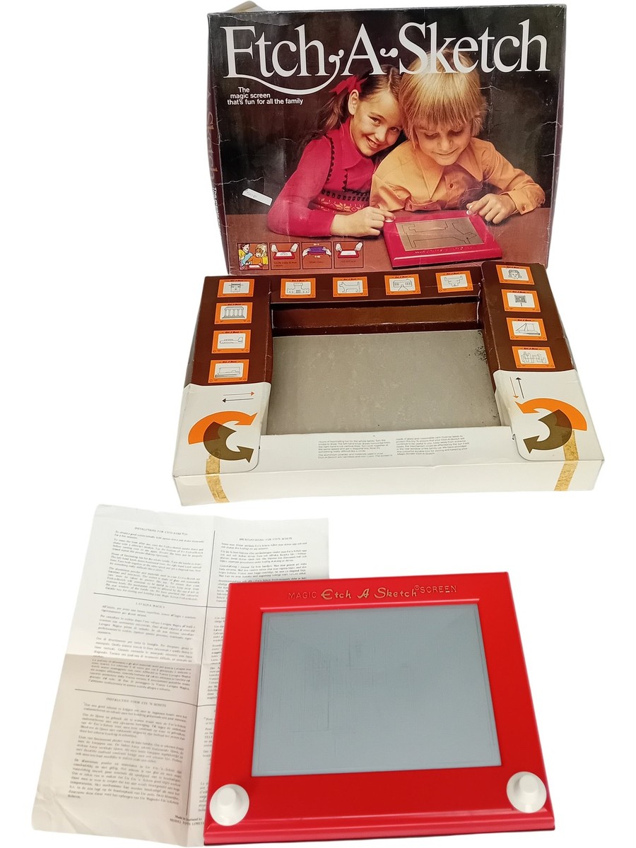 Vintage ETCH-A-SKETCH Classic Drawing Toy Original Box With