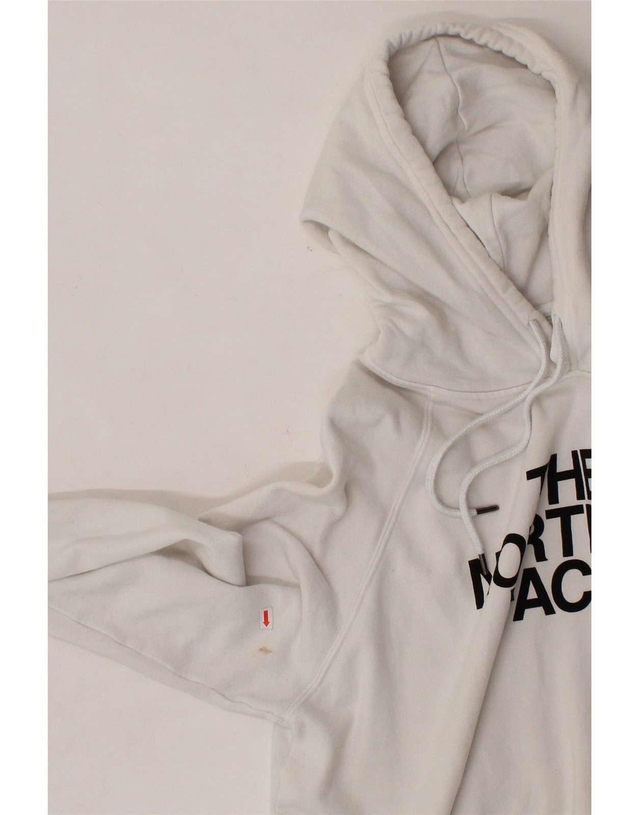 THE NORTH FACE Womens Big & Tall Graphic Hoodie Jumper UK 18 XL Off White AM12 thumbnail 3