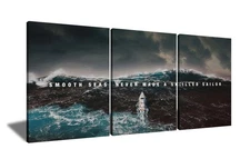 Motivational Posters Inspirational Canvas Wall Art Modern Inspiring Success Q...