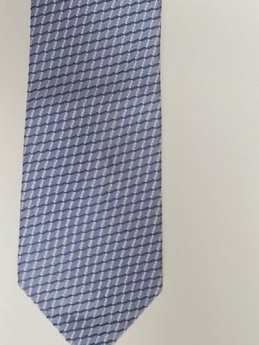 Jones New York Silk Tie Blue Gray Geometric Men Necktie 60 x 4 - Picture 3 of 10