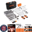 Robust 145-Piece Mechanic Tool Set - Chrome Finish with Easy-Carry Storage Case