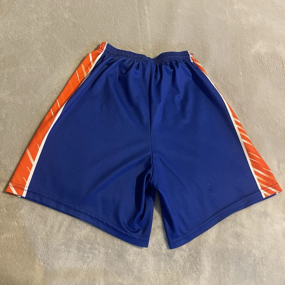 Pantalones Cortos Atléticos Alleson De Colección Hombres Pequeños Azul Gimnasio Entrenamiento Correr #35 Ejercicio Foto 2 de 4