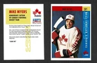 1992-93 Alberta Lotteries Mike Myers Blank Back, and Blank Front Proofs