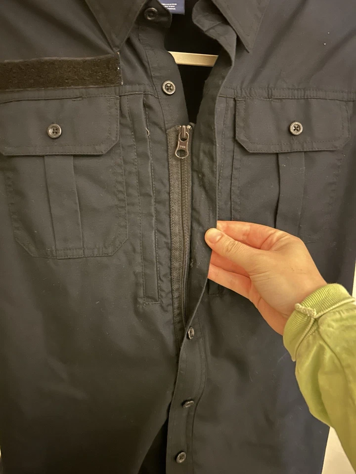 Propper Men's Tactical Uniform Shirt Short Sleeve Sz Small Navy Firefighter EMS - Image 4 of 4