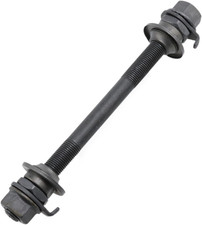 Bike Axle 140Mm Bicycle Multiple Speed Front Hub Axle 3/8 Inch Black 26TPI Hub