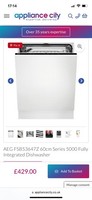 AEG FSB53647Z 60cm Series 5000 Fully Integrated Dishwasher