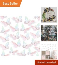 Kids Room Butterfly Wall Decor 48 Piece Set for Celebrations