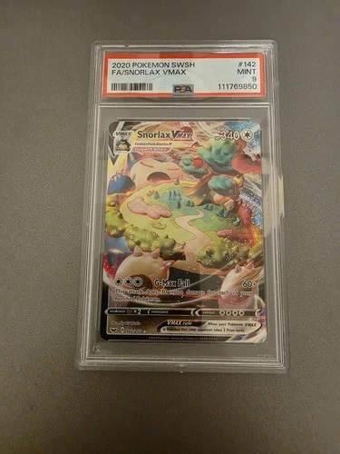 Pokémon TCG Full Art Snorlax VMAX Ultra Rare SWSH 142/202 Mint (tax included)