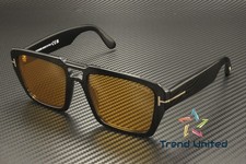 Tom Ford FT1153 01E Acetate Shiny Black Brown 56 mm Men's Sunglasses