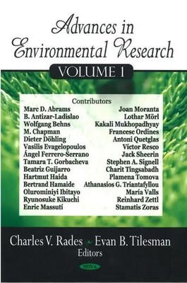 Charles V Rades (u. a.) | Advances in Environmental Research | Buch | Englisch