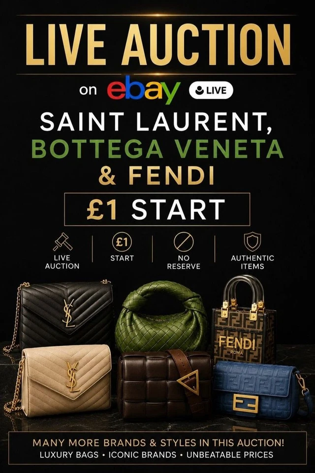 Saint Laurent, Bottega Veneta & Fendi | £1 Start - Trilogy Live