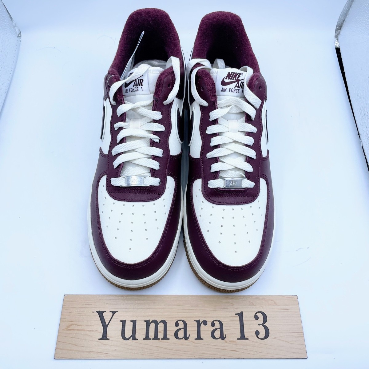 Nike Air Force 1 College Pack Burgundy White DQ7659-102 Men's Size