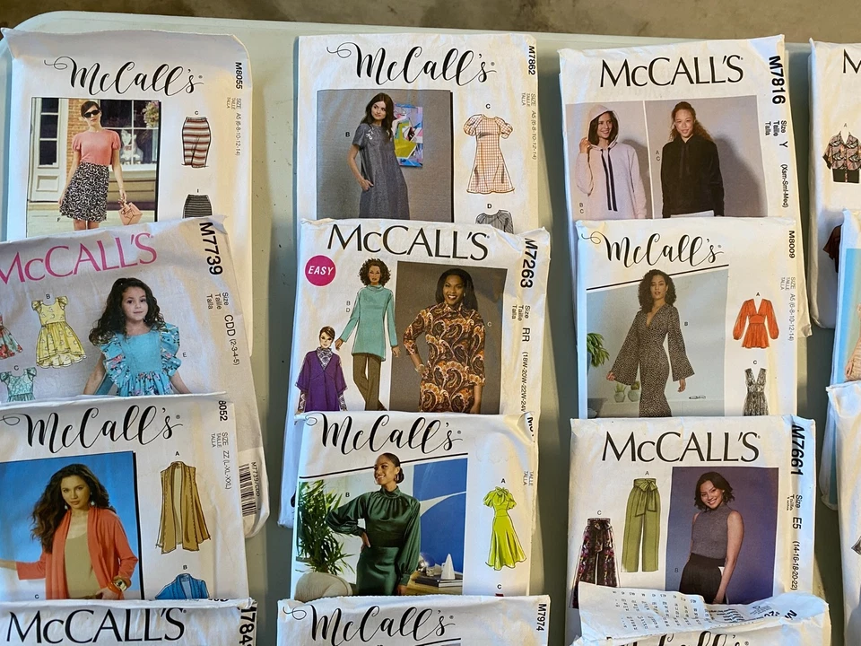 Sewing Patterns lot of 50+ UNCUT Patterns McCall's Burda Vogue Simplicity + - Image 2 of 4