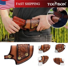 TOURBON Leather Cross-Draw Driving Pistol Belt Holster SIG SAUEH P365 Case Gift
