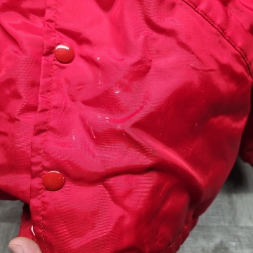 Vintage Red Kap Exxon Jacket Medium Red Windbreaker Work Uniform Employee - Picture 7 of 13