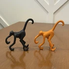 Vintage Fisher-Price Little People Hanging Monkey Zoo Play Set Of 2 Orange Black