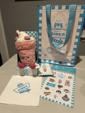 Jellycat NYC FAO Schwarz Bubbeca Milkshake Authentic w/ bag,stickers,napkin,pin