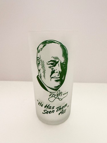 1949 Kentucky Derby Frosted Mint Julep Glass Matt Winn
