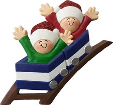 Roller Coaster New 2 3 4 5 Person Personalized Christmas Tree Ornament