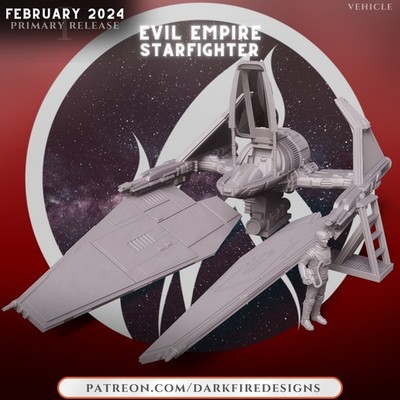 Evil Empire Starfighter (1) Star Wars Legion Scale/Roleplay miniature DFD