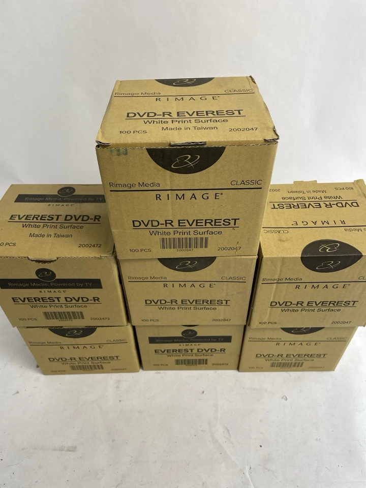 7 x 100 - New Rimage Everest White PrinWhite  Surface Thermal DVD-R 2002047 - Image 3 of 4