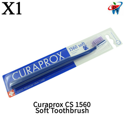 x1 Dental Curaprox CS 1560 Soft Toothbrush Daily Plaque Removal and Oral Care
