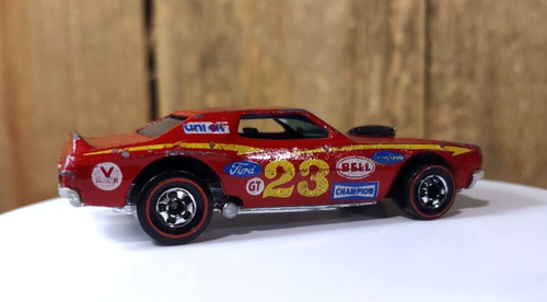 HOT WHEELS RedLine 1974 FORD TORINO #23 Flying Colors Dark Interior SEE VIDEO - Picture 5 of 7