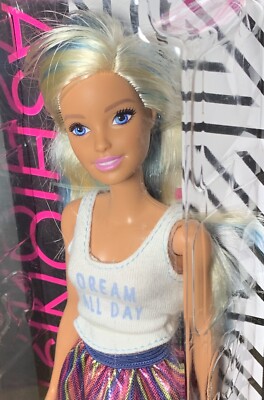 Barbie Fashionista Doll #120 Dream All Day, White Blue